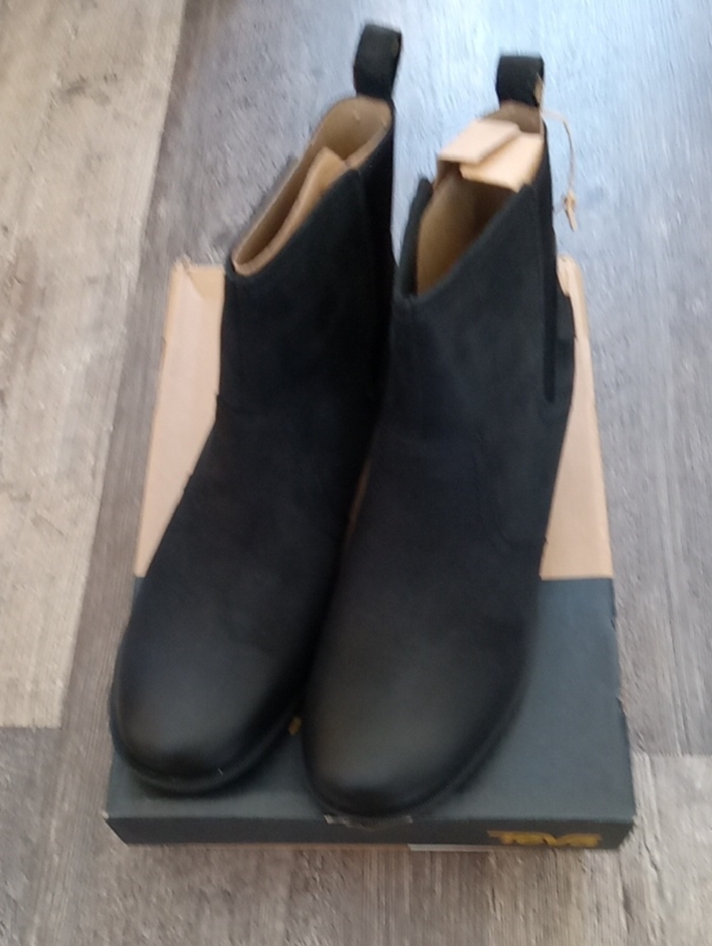 Teva Women's Black Ankle Boots-NEW